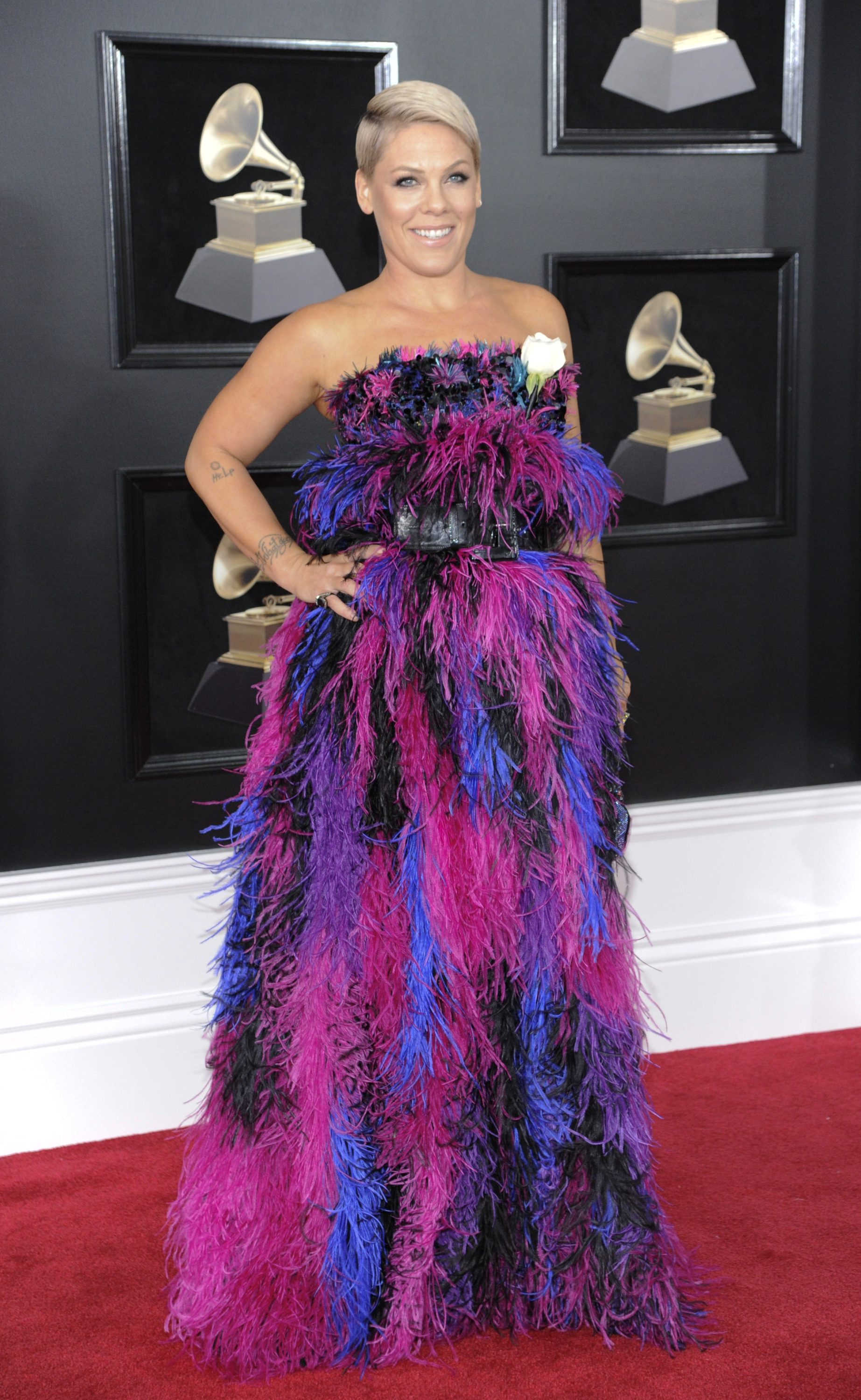 Pink is getting slammed over the dress she wore to the Grammy’s