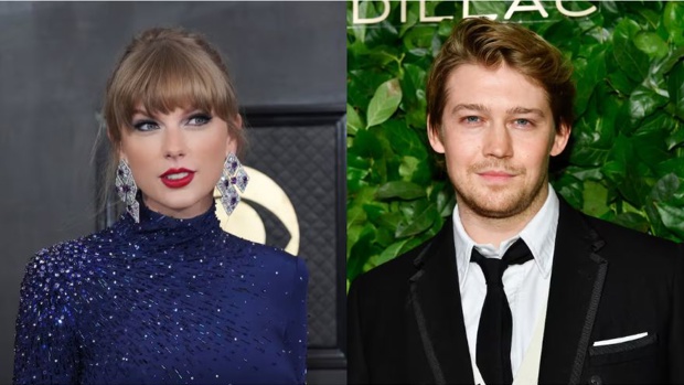 Joe Alwyn (right) has opened up about his break-up with Taylor Swift last year in a rare interview. Photos / AP via NZH