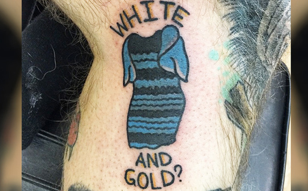  Man  Gets A Tattoo  Of The Dress 