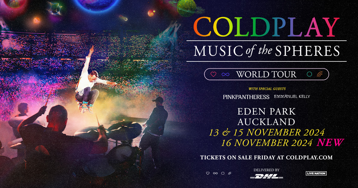 Coldplay Are Coming To New Zealand In 2024   Static Social Facebookpr 1200x630 Coldplay 2024 Regional Auckland 3 Shows 