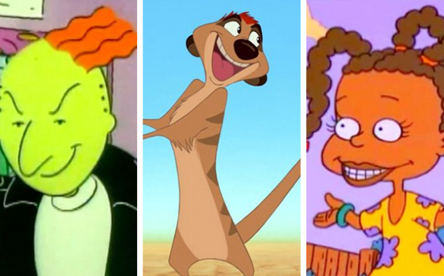 green cartoon characters 90s