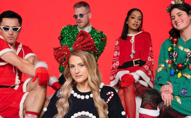 Meghan Trainor releases Christmas-themed Acapella music video for